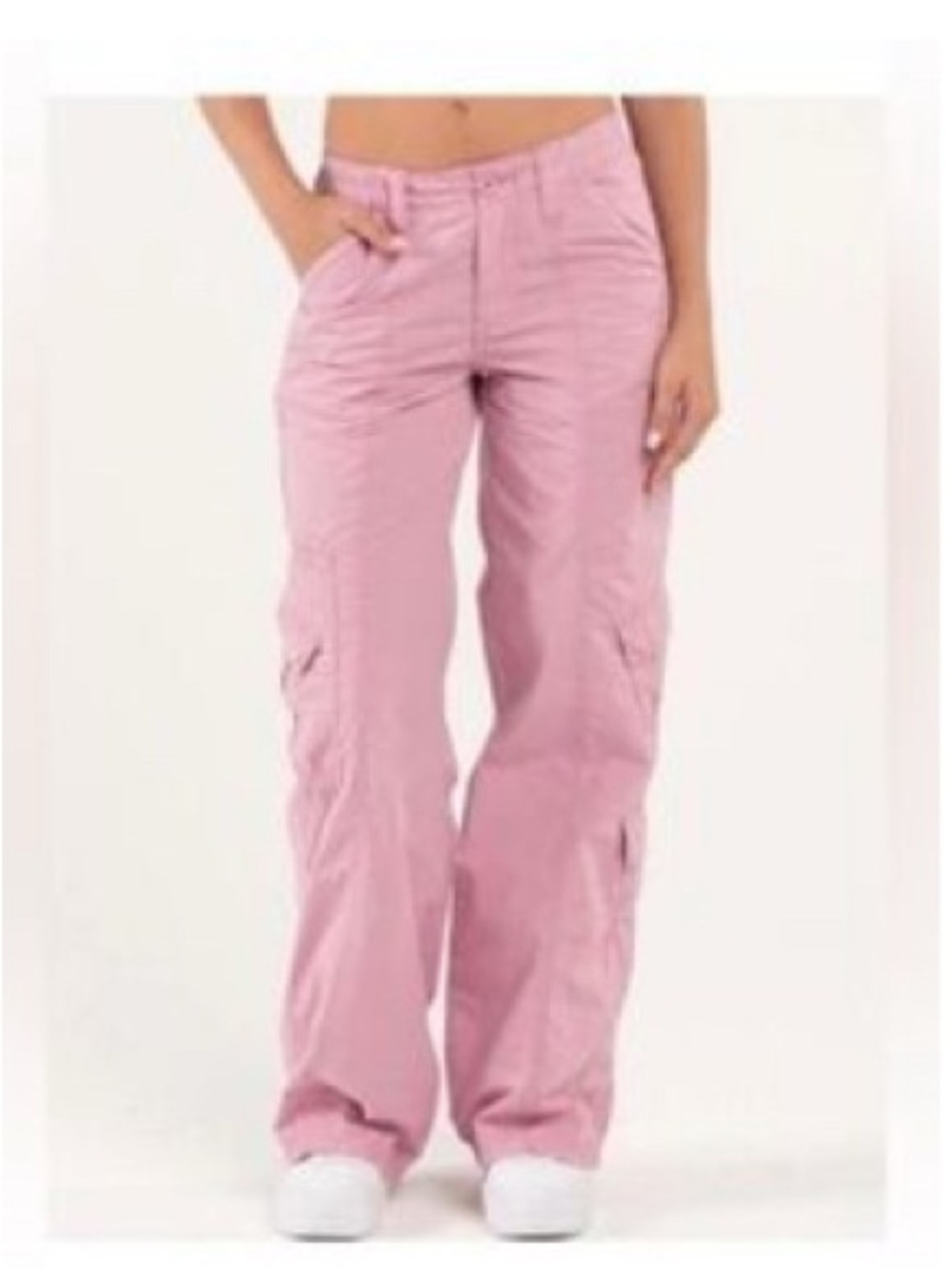 BDG Y2K Cargo Women's Wide Leg Cream Corduroy Pants